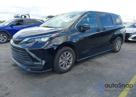 2025 Toyota Sienna Le из США, поврежденный, VIN 5TDKRKEC1SS227386